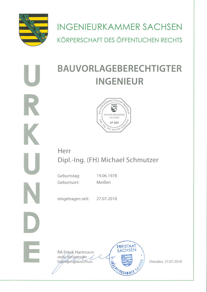 Bauvorlagen: Sachsen 