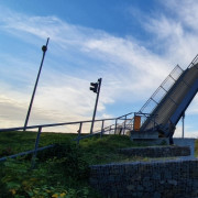 prüfung Klappbrücke Markkleeberger See