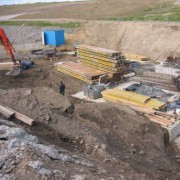 Bewegliche Brücke über den Seenverbund Markkleeberger - Störmthaler See