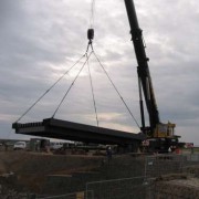 Bewegliche Brücke über den Seenverbund Markkleeberger - Störmthaler See