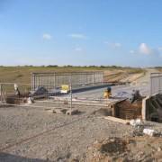 Bewegliche Brücke über den Seenverbund Markkleeberger - Störmthaler See