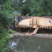 Stadtmühlenbrücke über die Kleine Pleiße in Markkleeberg