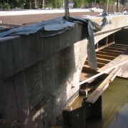 Stadtmühlenbrücke über die Kleine Pleiße in Markkleeberg