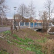 Stadtmühlenbrücke über die Kleine Pleiße in Markkleeberg