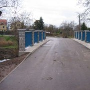 Stadtmühlenbrücke über die Kleine Pleiße in Markkleeberg