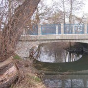 Stadtmühlenbrücke über die Kleine Pleiße in Markkleeberg