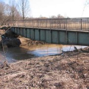 Fußgängerbrücke über die Whyra in Borna