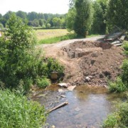 Fußgängerbrücke über die Whyra in Borna