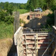 Fußgängerbrücke über die Whyra in Borna