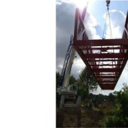 Fußgängerbrücke über die Whyra in Borna