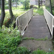 Radwegbrücke über den Schwarzen Graben in Audenhain