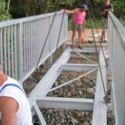 Radwegbrücke über den Schwarzen Graben in Audenhain