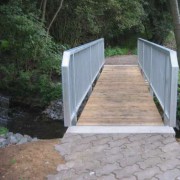 Radwegbrücke über den Schwarzen Graben in Audenhain