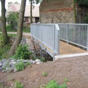 Radwegbrücke über den Schwarzen Graben in Audenhain