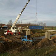 Neubau Fußgängerbrücke über die Pleiße in Regis-Breitingen