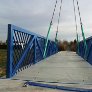 Neubau Fußgängerbrücke über die Pleiße in Regis-Breitingen